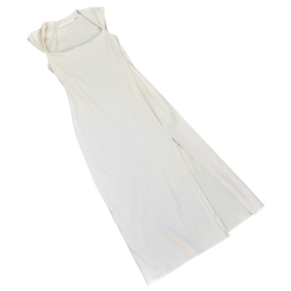 Susana Monaco, Cream Slit Dress, Stretchy_Small